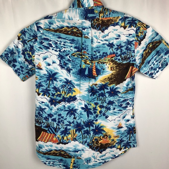 Brooks Brothers Regent Hawaiian Button Down Shirt - Picture 3 of 5